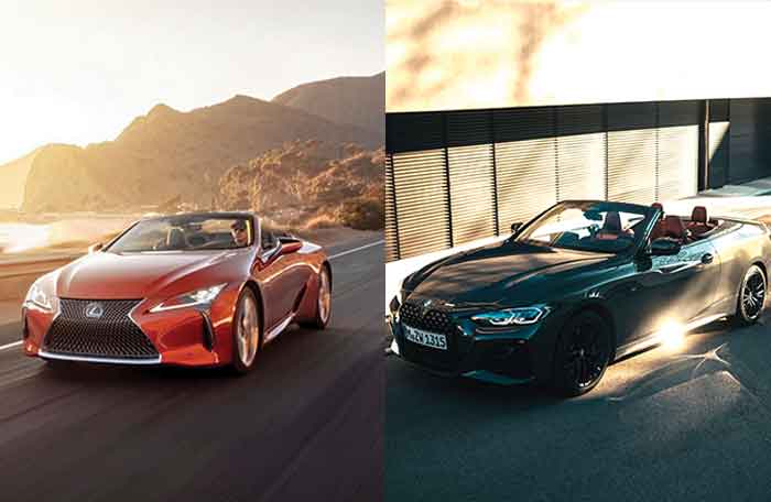 BMW M440i xDrive Cabriole and 2022 Lexus LC500 Coupe