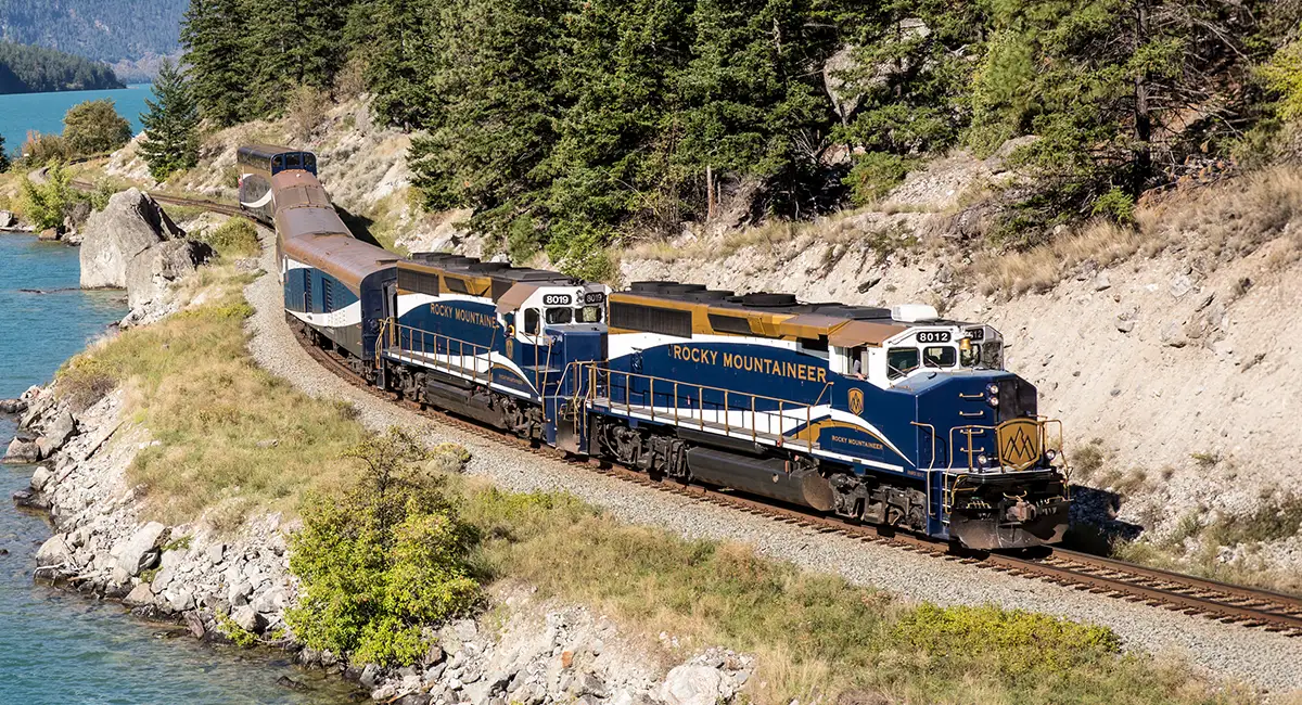 The Rocky Mountaineer train